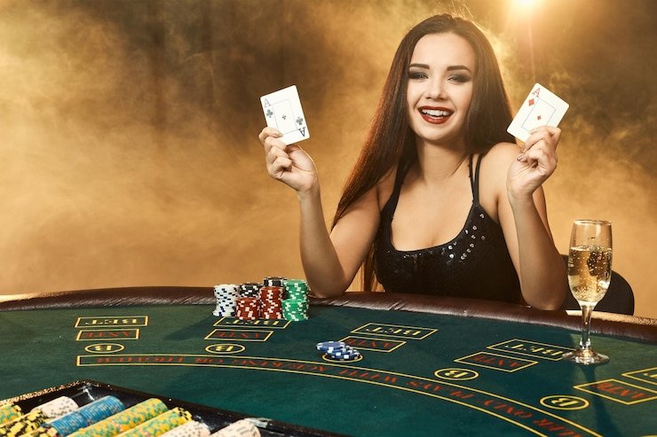 Mobile app interface showing live dealer table selection and account balance